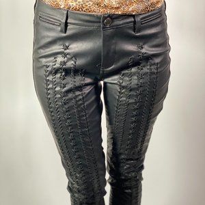 BLANK NYC Pleather Lace-up Pants